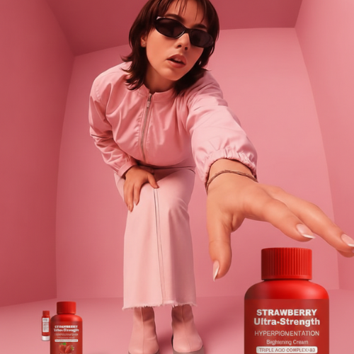 Strawberry Extract Moisturizing Body Lotion Skin Care