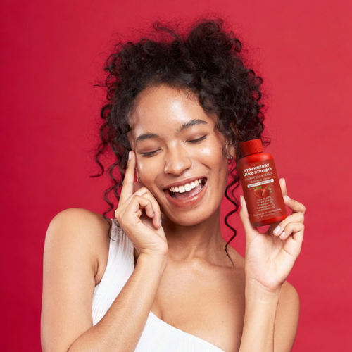 Strawberry Extract Moisturizing Body Lotion Skin Care