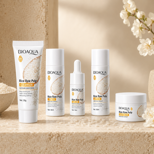 BIOAQUA Rice Raw Pulp 5-Piece Skincare Set