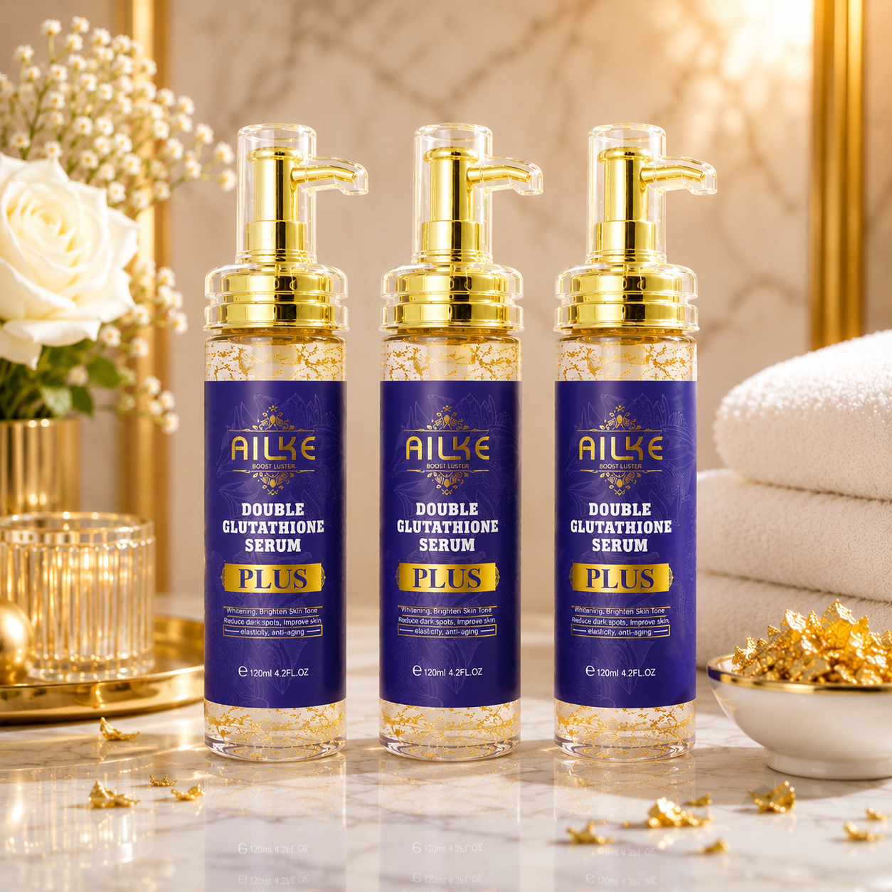 AILKE Glutathione Brightening Body Lotion & Serum
