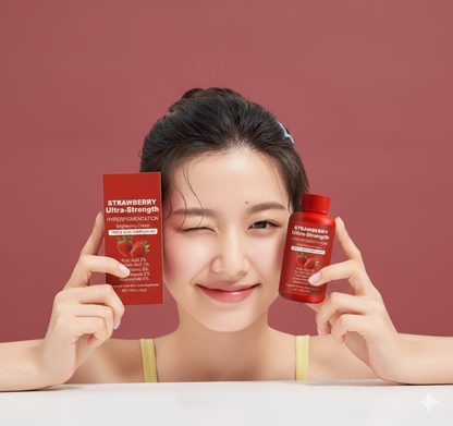 Strawberry Extract Moisturizing Body Lotion Skin Care