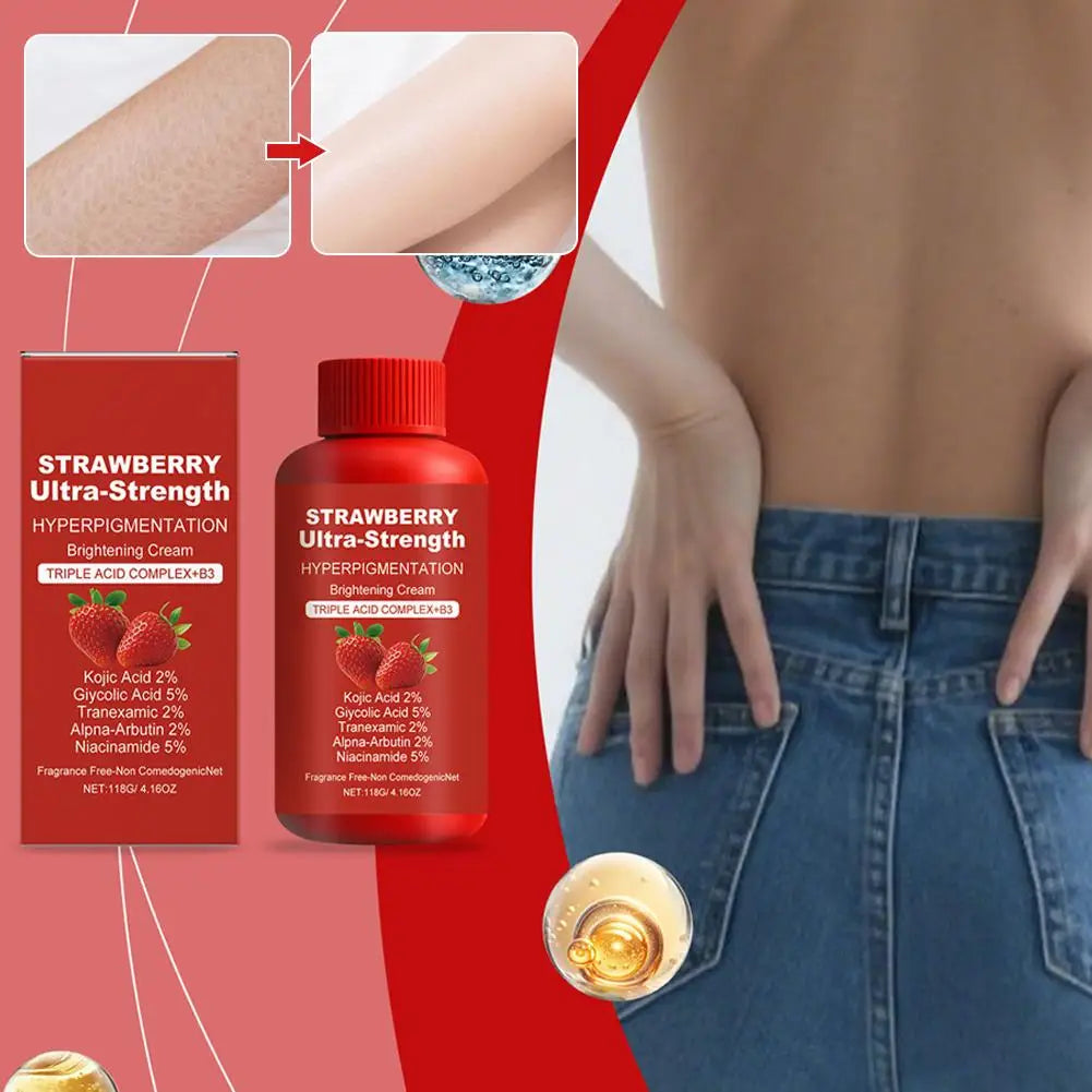 Strawberry Extract Moisturizing Body Lotion Skin Care