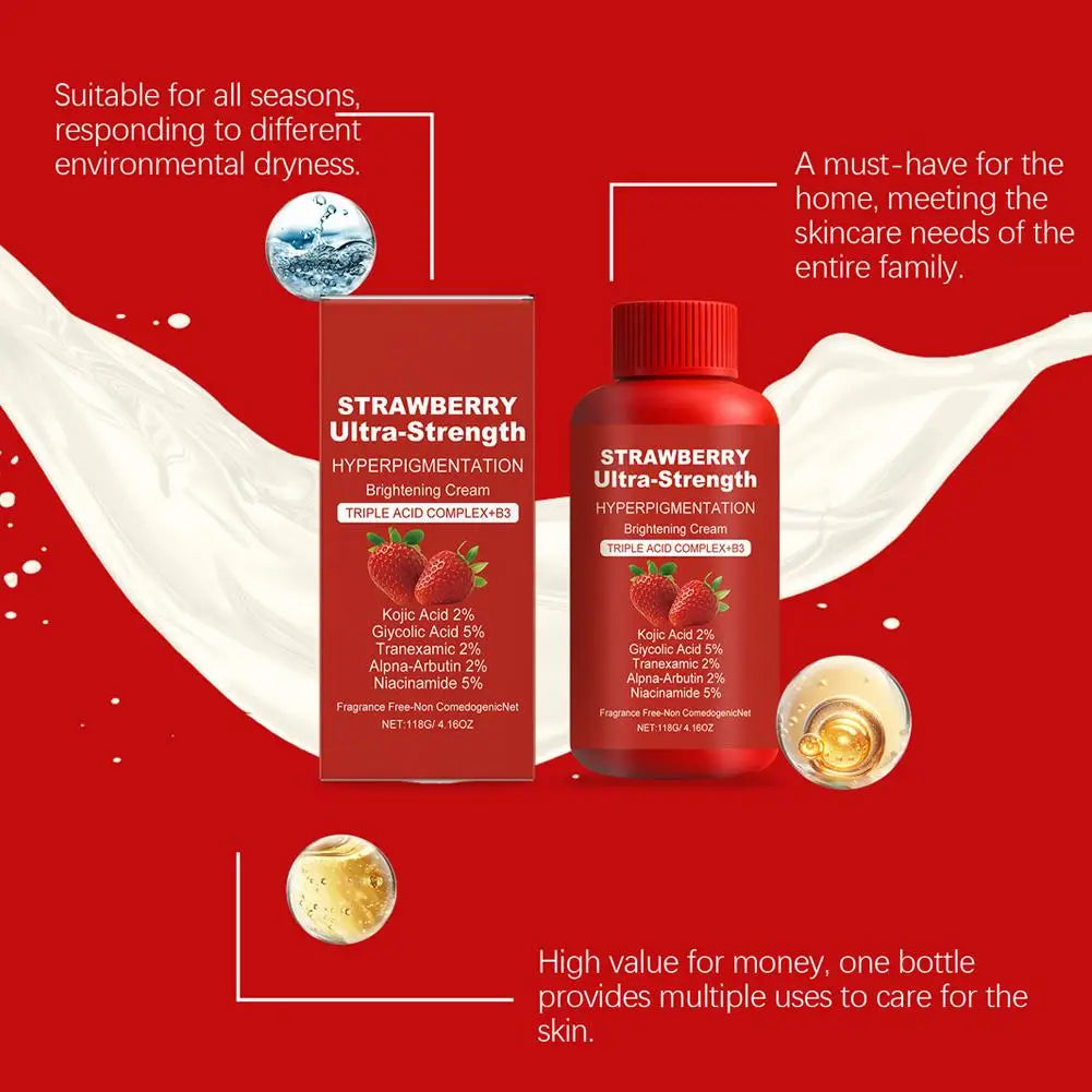 Strawberry Extract Moisturizing Body Lotion Skin Care