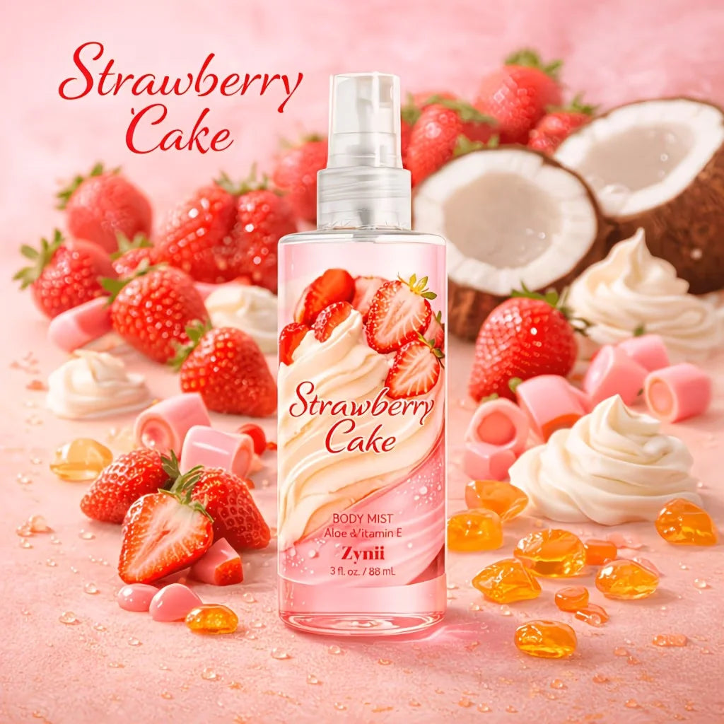 Lurxe | Strawberry Cake Bath Set
