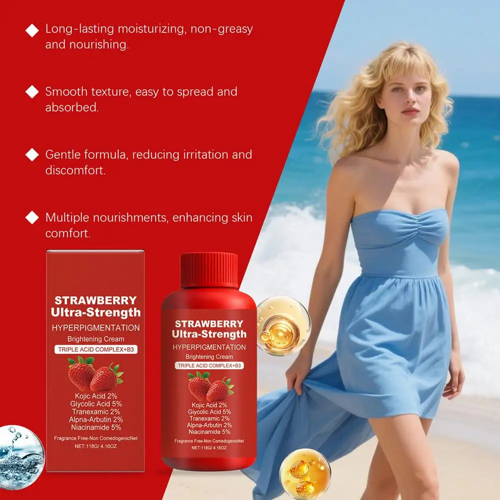 Strawberry Extract Moisturizing Body Lotion Skin Care